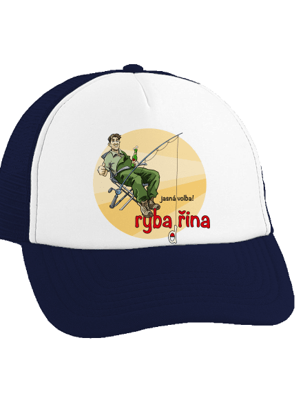 Rybadřina kšiltovka truckerka French Navy cap