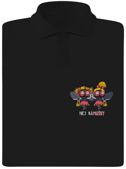 Nej kámušky pánská polokošile Black