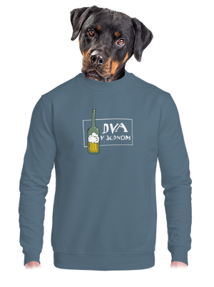 unisex mikina bez kapuce