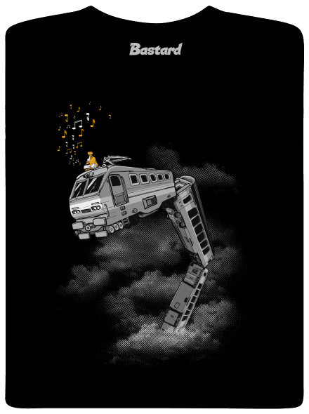 Snake Train dětské tričko Black