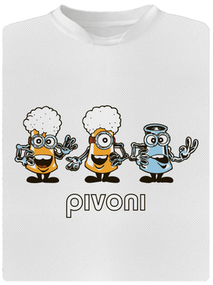 Pivoni pánské sportovní tričko White