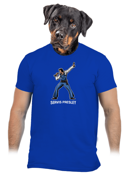 Servis Presley pánské tričko Royal Blue