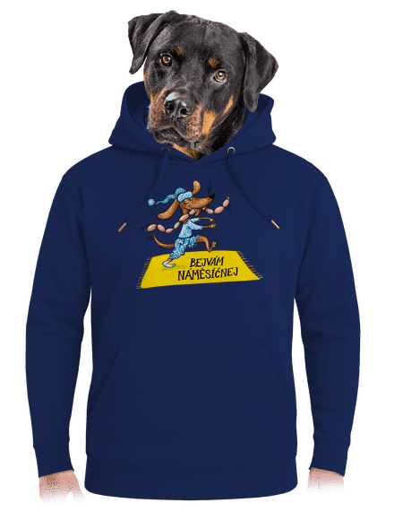 Bejvám náměsíčnej unisex mikina premium Navy