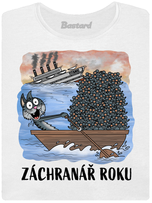 Záchranář roku dámské tričko premium White