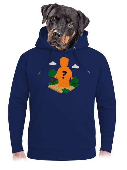 Lego postava z vlastní fotky unisex mikina premium Navy