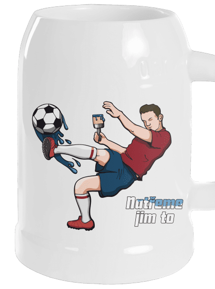 Natřeme jim to - Fotbal půllitr White