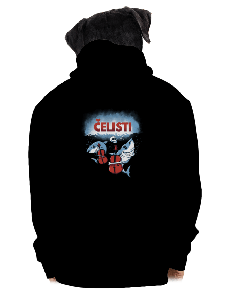 Čelisti pánská mikina na zip Black