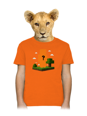 Minecraft z vlastní fotky dětské tričko Orange