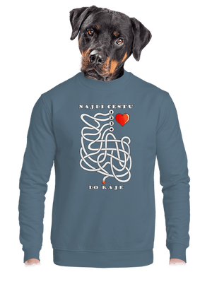 unisex mikina bez kapuce