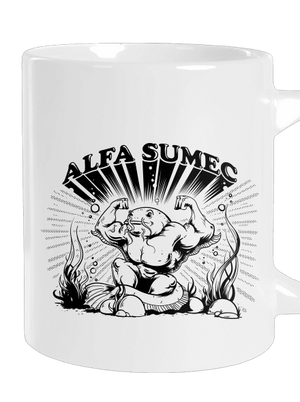 Alfasumec velký hrnek White
