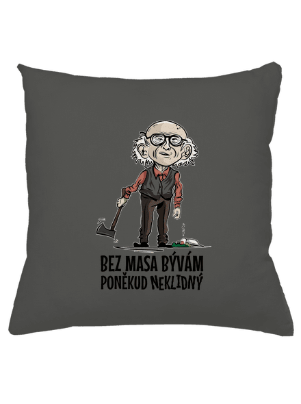 Neklidný bez masa polštář Gray Pol