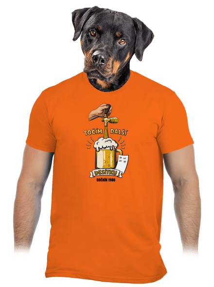 Točím další desítku pánské tričko Orange