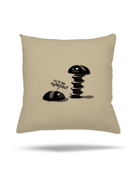 Vytočenej polštář Beige