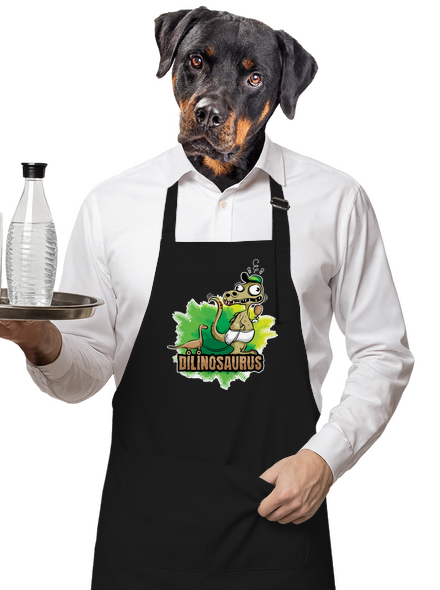 Dilinosaurus zástěra Black