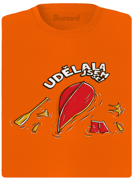 Udělal jsem se dámské sportovní tričko Neon Orange