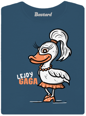 Lejdy Gaga dámské tričko premium Petrol Blue