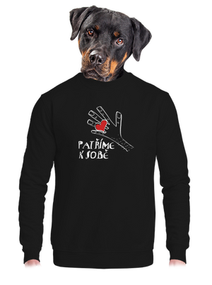 unisex mikina bez kapuce