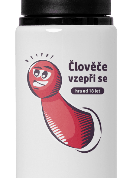 Člověče vzepři se lahev na vodu White