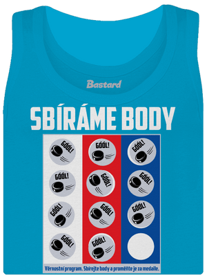 Sbíráme body - hokej dámské tílko klasické Blue Atol