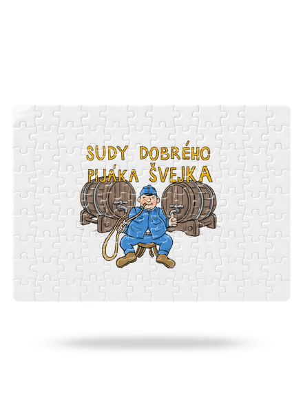 Sudy dobrého pijáka Švejka puzzle White