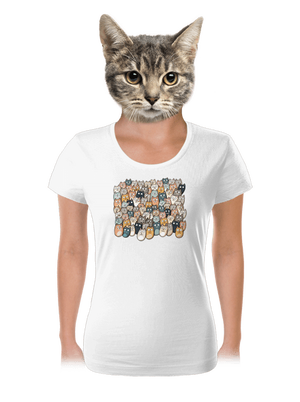 Najdi čerta dámské tričko White