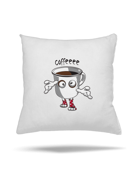 Zombie kafe polštář White