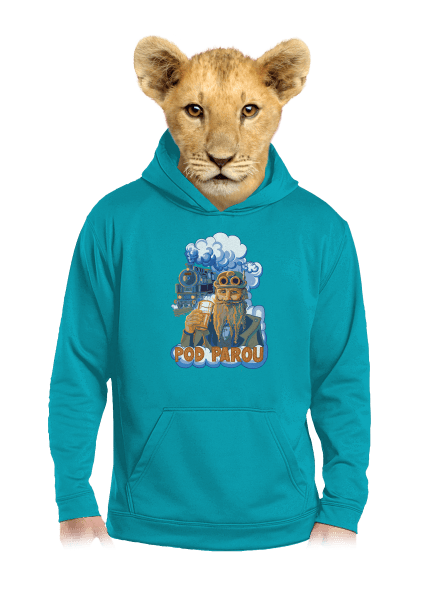 Pod parou dětská mikina klokanka Hawaiian Blue