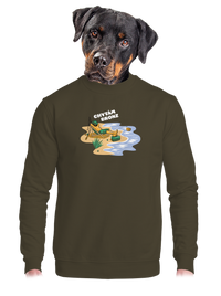 unisex mikina bez kapuce