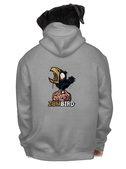 Zombird pánská mikina na zip Light Melange