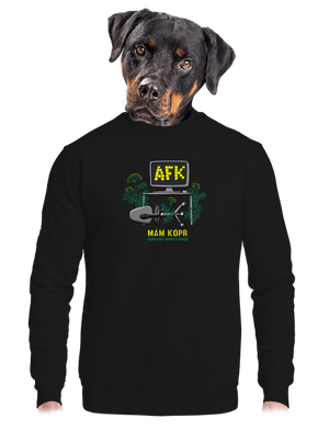 unisex mikina bez kapuce