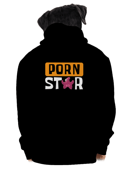 Porn star pánská mikina na zip Black