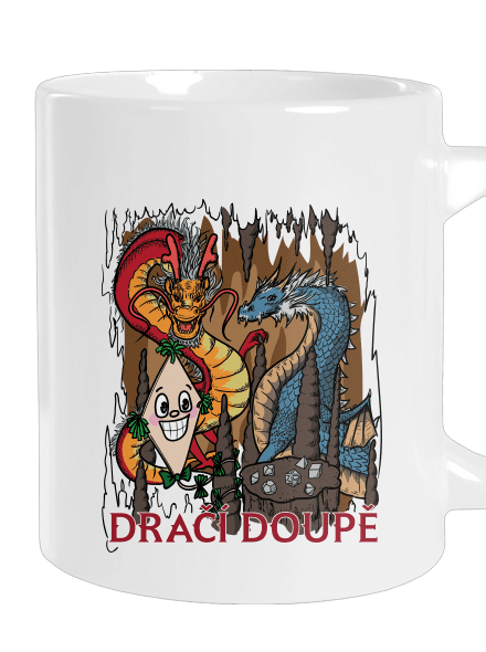 Dračák velký hrnek White