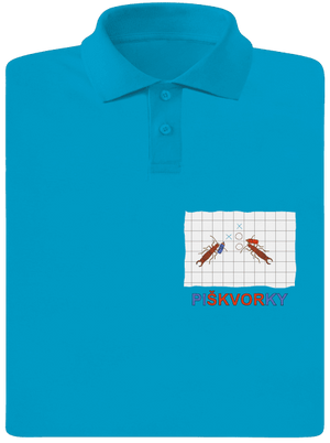 Škvoří piškvorky pánská polokošile Blue Atol