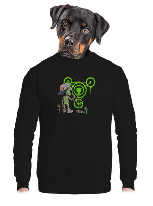 unisex mikina bez kapuce