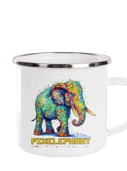 Pixelephant plecháček White