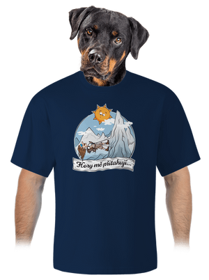 Hory mě přitahují unisex tričko oversized Midnight Blue