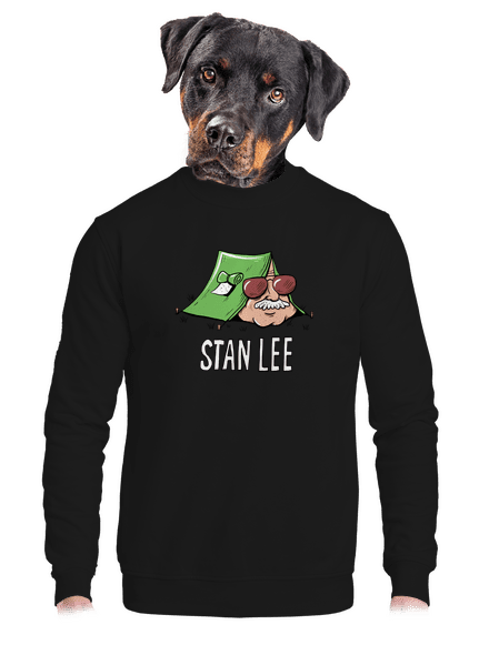 Stan Lee unisex mikina bez kapuce Black