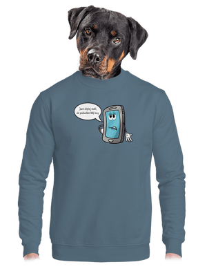 unisex mikina bez kapuce