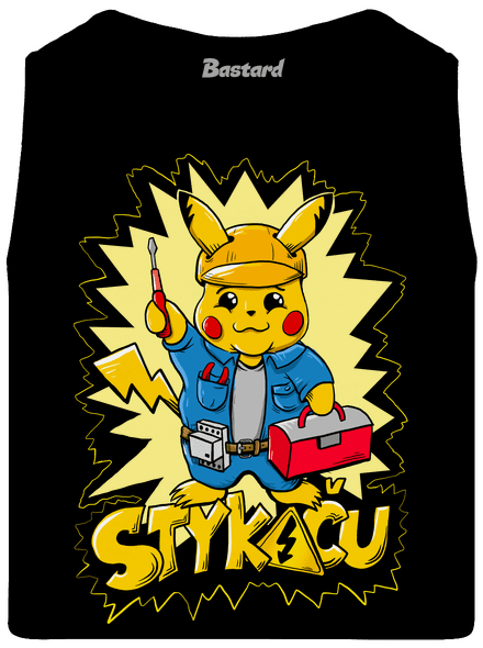 Stykaču pánské tílko Black