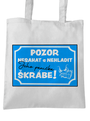 Pozor, nesahat taška White