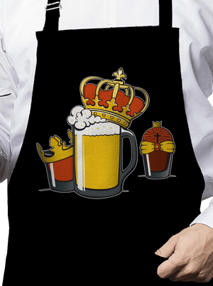 Tři králové zástěra Black