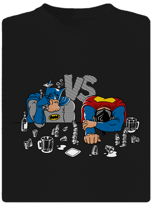 Souboj superhrdinů pánské sportovní tričko Black