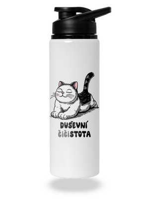 Duševní čistota lahev na vodu White