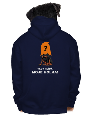 Tady hlídám já pánská mikina na zip Navy