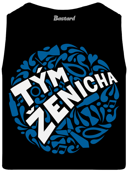 Tým ženicha pánské tílko Black