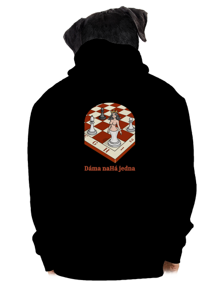 Dáma nahá jedna pánská mikina na zip Black