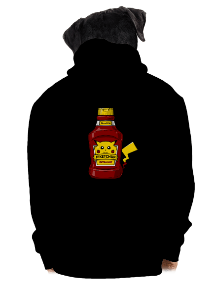Piketchup pánská mikina na zip Black