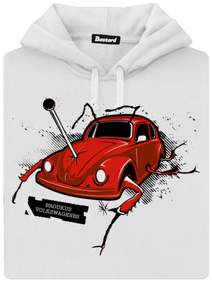 Brouk dámská mikina klokanka White