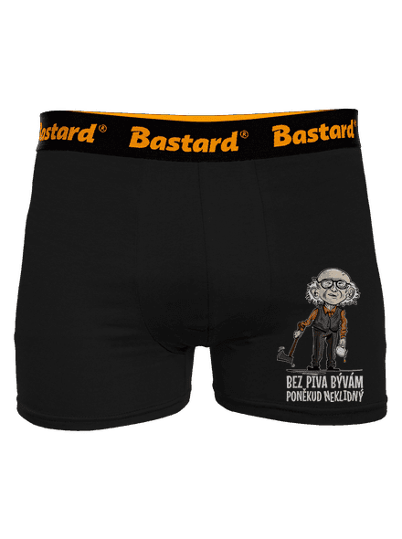 Neklidný bez piva boxerky Black