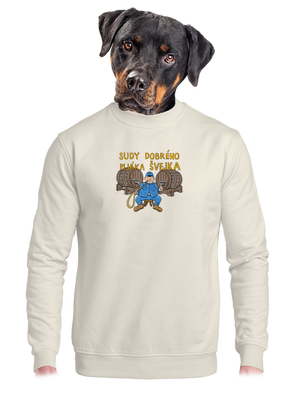 unisex mikina bez kapuce